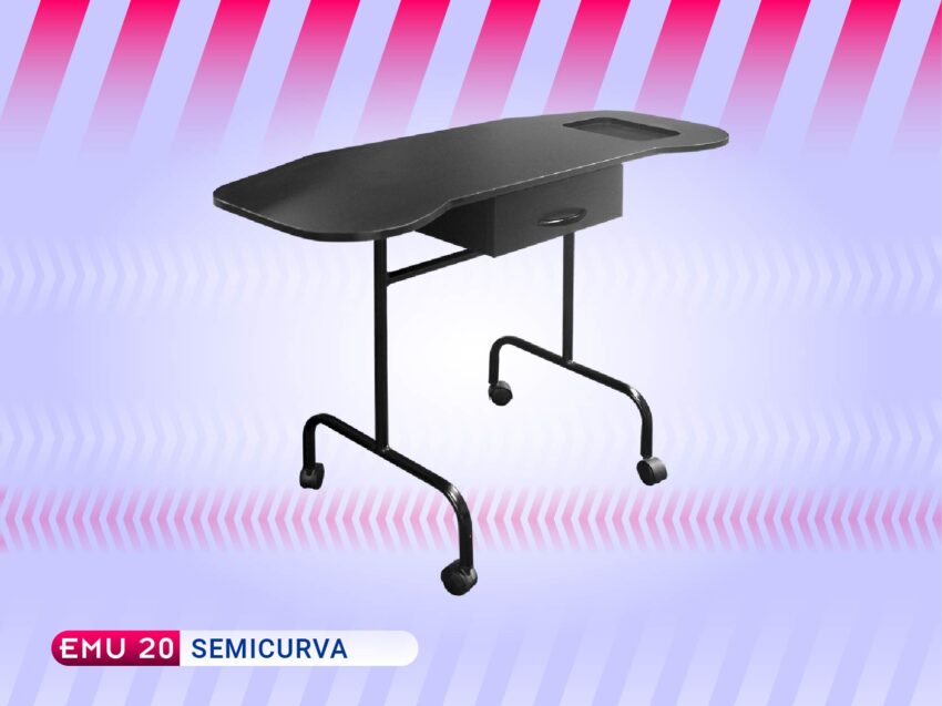 Mesa para manicure sencilla Semicurva