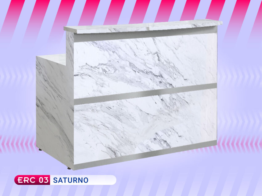 Mueble mostrador recepción  para estética Saturno