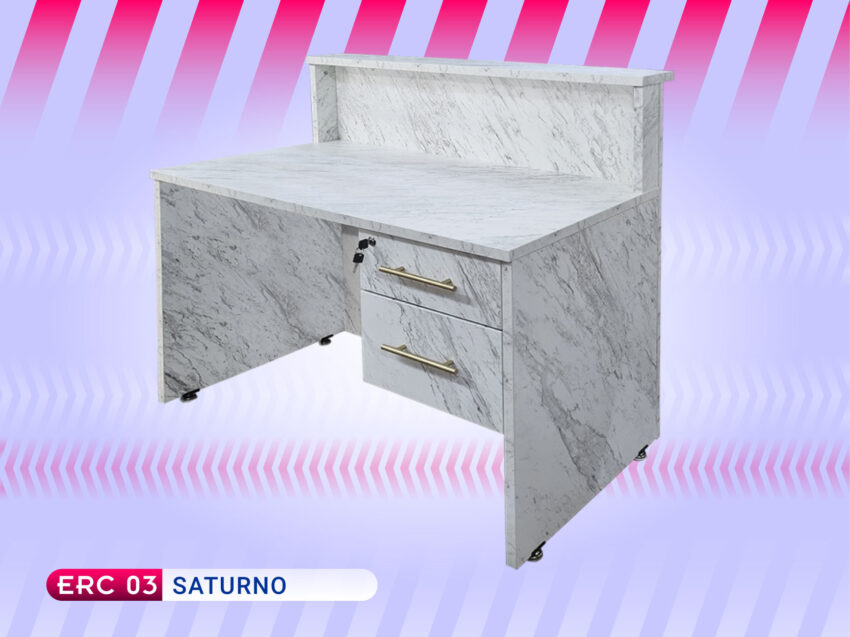 Mueble mostrador recepción  para estética Saturno