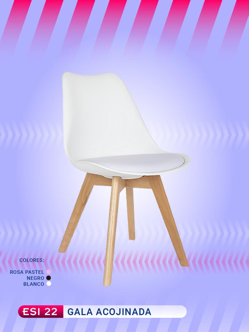 Silla manicure Gala asiento acojinado